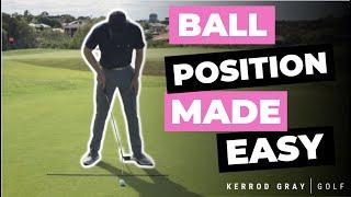 EASY BALL POSITION FOR IRONS