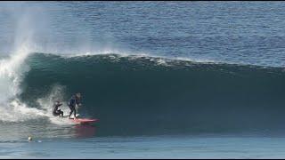 Old Man TAKES OUT a drop-in!  SURF JUSTICE
