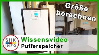 Pufferspeicher für Wärmepumpen - Größe berechnen