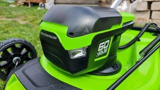 Обзор Greenworks GD60LM51SP – аккумуляторная газонокосилка, или как получать удовольствие от работы