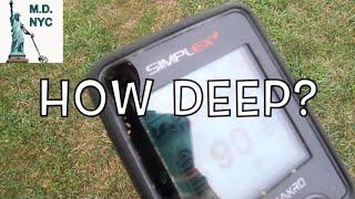 Nokta Makro Simplex Depth: How Deep Does It Go? : Metal Detecting NYC
