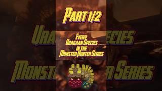 Every Uragaan Species | Monster Hunter Part 1 #monsterhunter #monster hunterwilds #mhw #shorts