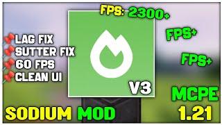 Sodium Mod For Minecraft PE 1.21+ (FPS BOOST)