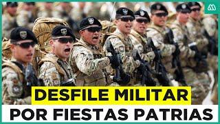 El tradicional desfile de Fuerzas Armadas por Valparaíso en celebración de Fiestas Patrias