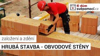 010# Založení zdiva a zdění obvodových zdí | e4 dům svépomocí