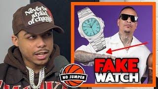 Suspect Says He'll Slap Sharp & Confirms He Wears a Fake Watch