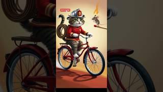 Racing Bicycles,cat#shots #yt_shorts #cat #catlover #catshorts #cats #catvideos #ai #aiart #aicat