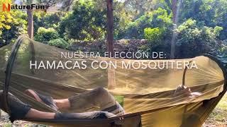 Hamacas con Mosquitera. La Mejor Opción de Hamaca Colgante Individual Antimosquitos para Exteriores