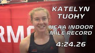 Katelyn Tuohy Breaks NCAA Indoor Mile Record at Dr. Sander Invitational