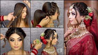 LATEST BRIDAL HAIRSTYLE || EASY BRIDAL BUN || QUICK HAIRDO || INDIAN BRIDE HAIRSTYLE