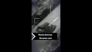 Russian military purports to show destruction of Ukrainian tank