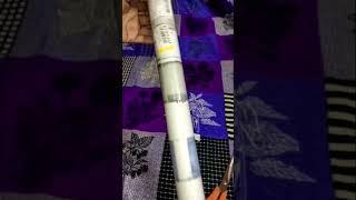 Unboxing Flipkart SmartBuy 500cm Wallpaper Home Decoration Wooden Blue Pattern Self Adhesive Sticker