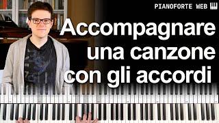 Come suonare una canzone al pianoforte con gli accordi 