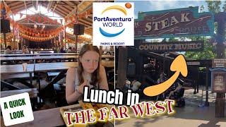 The old STEAK House in the Far west area at PortAventura |Quick look at the food and the themed area