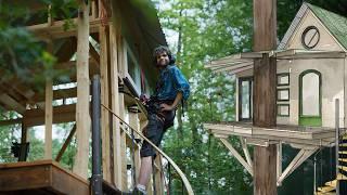 The Challenge! No Plastics (Tree) House Wrap - Part 11 - Building A Treehouse In A Beautiful Forest