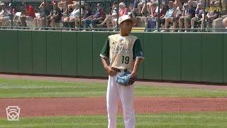 Chinese Taipei's Lai Cheng-Xi strikes out 12 in the LLWS International Championship