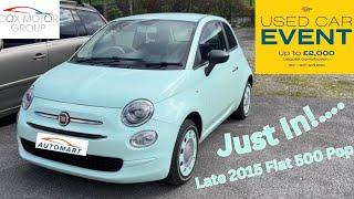 Just Arrived! 2015 “Smooth Mint” Fiat 500 Pop | Kendal Automart