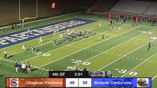 Broome  Centurion  vs Chapman Panthers live from  Doc Davis Field