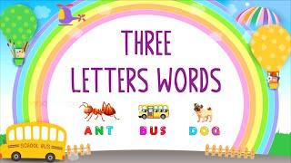 LEARN English ALPHABETS, THREE LETTERS WORDS WITH PICTURES | A for Aeroplane | #mykidsthoughts