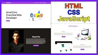 Front End Web Developer Portfolio Website created with HTML, CSS & JavaScript