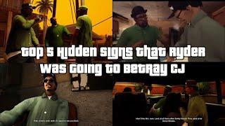 Top 5 Hidden Early Signs That Ryder Was Going To Betray CJ- GTA San Andreas Lore Explained