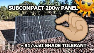 BougeRV N-Type TOPCon 200w Bifacial Shade Tolerant Compact Solar Panel