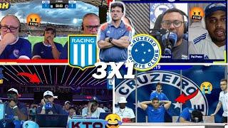 REAÇÕES CRUZEIRENSES E TRISTEZA TOTAL- RACING 3X1 CRUZEIRO- FINAL DA SULAMERICANA 2024- VAMOS RIR KK