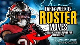 Detroit Lions ANNOUNCE More ROSTER MOVES To BEGIN WEEK 12!