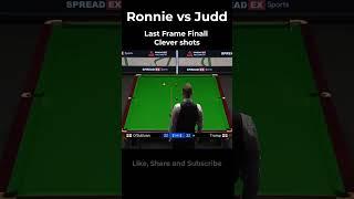 Ronnie O'Sullivan vs Judd Trump Clever Shots last frame # #ronnie #juddtrump #snooker