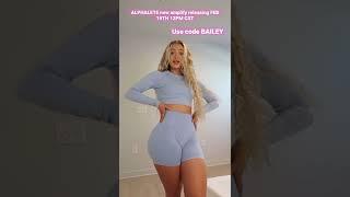 ALPHALETE NEW AMPLIFY RELEASE | 2022 birthday sale matching set activewear, gym ootd, style #shorts