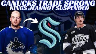 Breaking News: Vancouver Canucks Trade Daniel Sprong to Kraken & Kings Jeannot Suspended