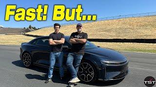 Lucid Sapphire vs Semi Truck?! - TheSmokingTire