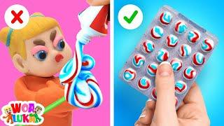 Funny Toothpaste Life Hacks for Kids | Baby Elsa Try Cool Hacks | WOA Luka Channel