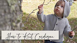 How to Knit Teddy Bear Cardigan | Megan Brightwood