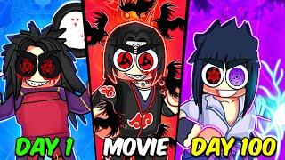 (MOVIE) Spent 100 Days Becoming The Uchiha Clan In Roblox Shindo Life | Noob To Pro