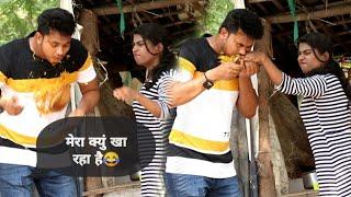 Eating stranger food || crazy vishal