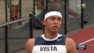 Olympic Track And Field Trials | 18-Year-Old Michael Norman Beats Tyson Gay In 200m Prelim