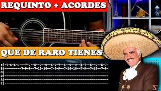 Tutorial | Que de raro tiene | Vicente Fernandez | Requinto | Acordes | TABS