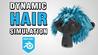 Dynamic Hair Simulation Blender 4.0 Tutorial!