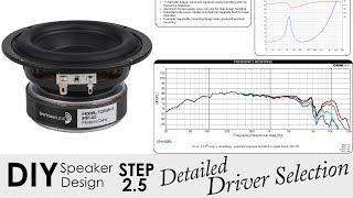 Detailed DIY Speaker Driver Selection || Step 2.5 - "How To Design Your Own Speaker In 6 Steps"