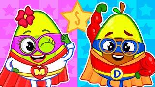 Super Avocado Family  Superhero Team  II Kids Songs by VocaVoca Friends 