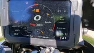 Harley Davidson 1250 Pan America acceleration 0-100 kph