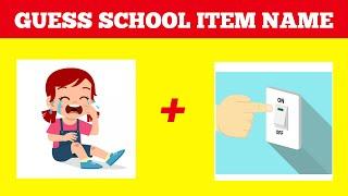 Guess the school items by emoji|Quiz|Riddles|Puzzles|RightIQ