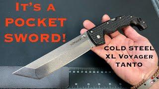 Cold Steel XL Voyager Tanto Folding Knife Review