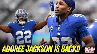 ADOREE JACKSON IS BACK! | New York Giants Resign CB Adoree Jackson | Good or Bad Move?