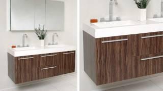 Fresca Opulento Walnut Modern Double Sink Bathroom Vanity w/ Medicine Cabinet - FVN8013GW