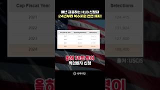 미국 취업비자 성공 확률은? #미국영주권 #shorts
