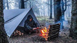 Solo Camping In Heavy Rain & Hail Storms Video Compilation