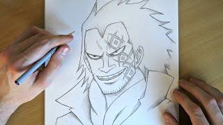 How to Draw Monkey D Dragon | Easy Anime Drawing Tutorial | One Piece ‍️