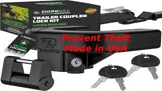 RV 2 5/16 tongue locks by Rhino USA on Forest River Cherokee Wolf Den 272RK